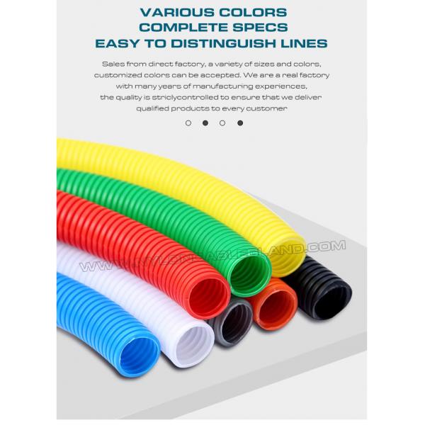 Quality PA Polyamide Colored Electrical Conduit, AD15.8 Nylon Corrugated Tube 12mm for sale