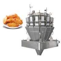 China Automatic Screw Feeder Combination Weigher Filling Sticky Food Meat Marinated Chicken Wings Multihead Weigher factory