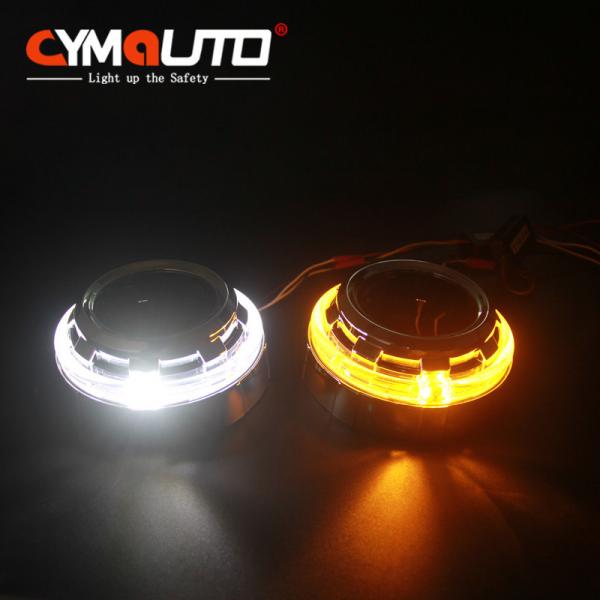 Quality Car LED HID Projector Shrouds C6 Dual Colors Headlamp Retrofit for sale