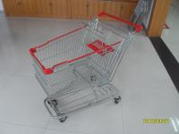 China 125L Supermarket Shopping Trolley With 4 Swivel Flat Casters 941x562x1001mm factory