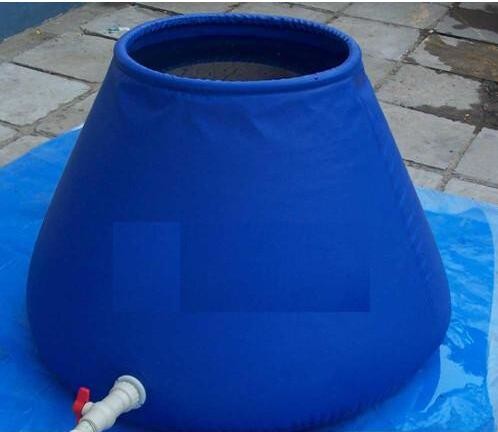 Quality 2500L Flexible Tank  Round Tarpaulin Water Tank Drought Resistant Onion Shape Water Tank for sale