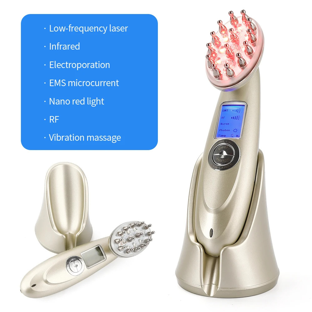 China LED Infrared Light Therapy Electric Head Massage Comb factory