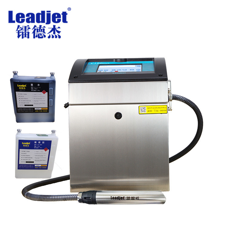 China V150PLUS MEK Ink Type Leadjet Inkjet Printer , 45kg Inkjet Coder Machine 280m Per Min factory