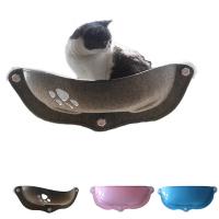 Quality Bearing 20kg Cat Suction Cup Window Perch Soft Comfortable Pet Rest House for sale