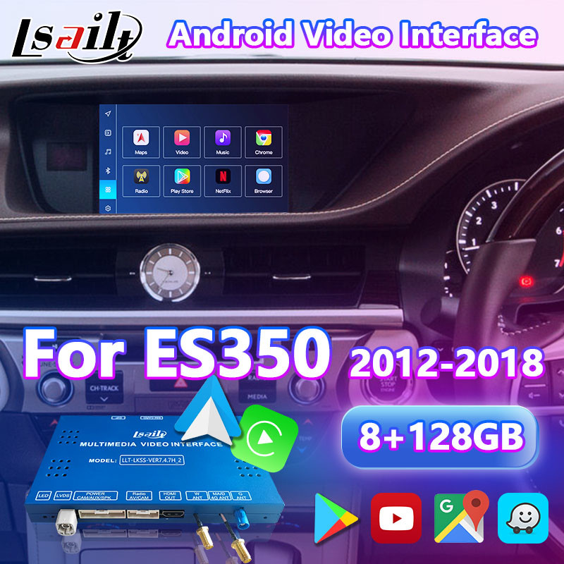 China 8+128GB Lsailt Android Navigation Video Interface For Lexus ES 350 300h 250 200 XV60 Mouse Control 2012-2018 factory