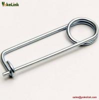 China Stainless steel Spring Wire Coiled Tension Safety Pin, Diaper Pin Zinc Finish Safety Pin Wire factory