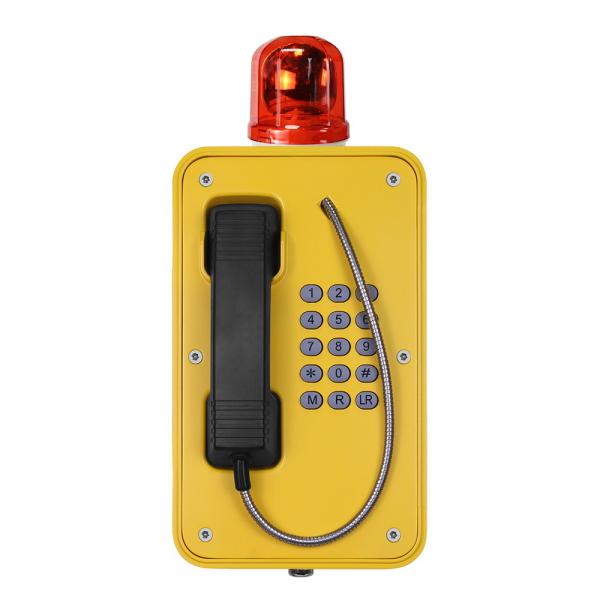 Quality Tunnel Emergency SIP Telephone PoE Powered with Flashing warning light for sale