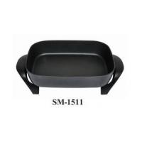 China 12 *15 Inch Small Electric Skillet , Deep Frying Pan With Glass Lid factory