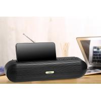 china Fm bluetooth speaker for table use .with mob holder .Rubber oil finish