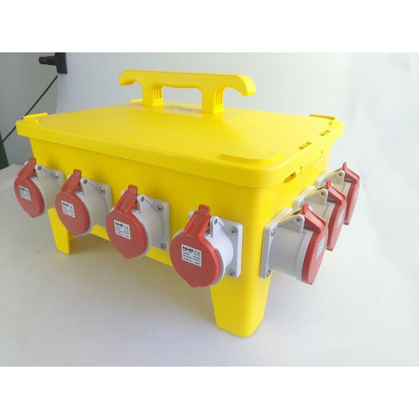 Quality 36 Pole Temporary Power Box , IP66 Weather Proof Generator Distribution Box for sale