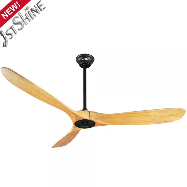 Quality Electric Power 3 Solid Wood Ceiling Fan Energy Saving Remote Control for sale