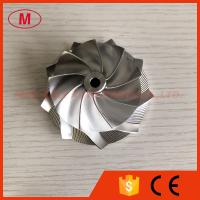 China GTX3076 GEN ll 58.23/76.43mm point milling 9+0 blades bore:6.00 air curve Performance turbo billet compressor wheel factory