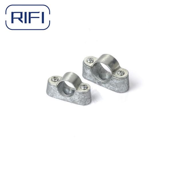 Quality Hot DIP Galvanized Electrical Gi Pipe Fittings 25mm Conduit Saddle Clips Clamp for sale