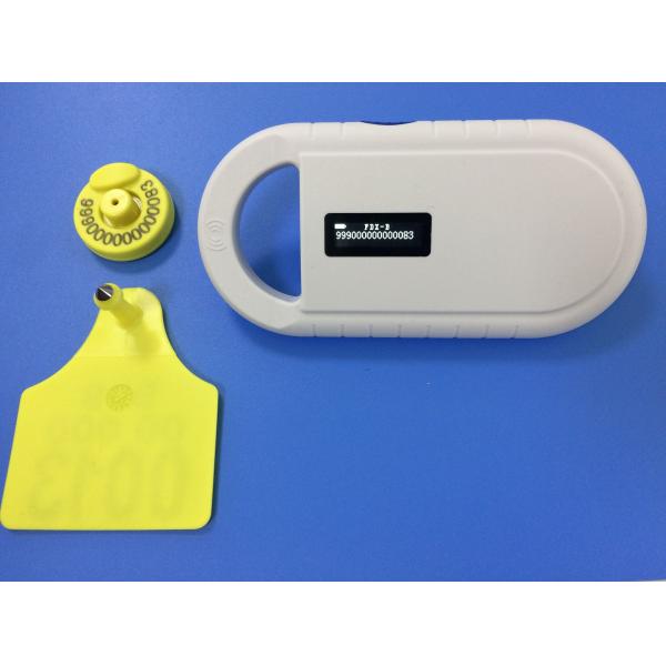 Quality Sheep / Livestock Ear Tags Custom For Farm Animal Tracking , 134.2 Khz Frequency for sale