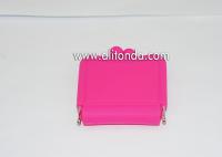 China Kids Promotional Gifts Bulk Silicone mini pink Coin square Purse Bag factory
