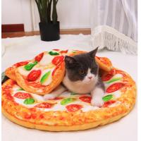 China Pizza Cat Bed Set Warm Dog Pad Winter Cat Blanket factory