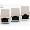 China Surge Projection RJ45 100Base T , 100M 1 x 1 RJ45 Connector With Magnetics factory