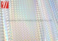 China Laser Grid PET 25 Micron Silver Holographic Foil factory