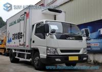 China Euro 4 3000KG JMC Refrigerated Box Truck refrigerator freezer cargo van factory