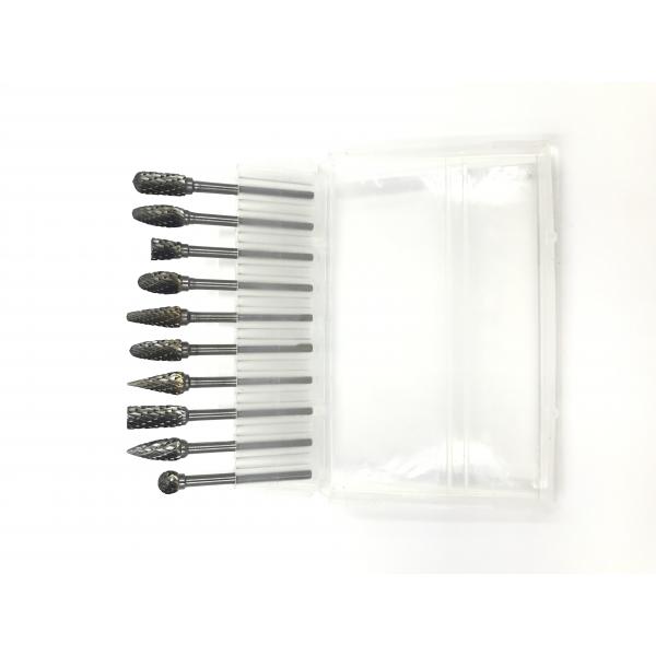 Quality Double Cut Tungsten Carbide Burr Set High Strength 3*6mm Carbide Grinding Bits for sale