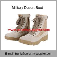 China Wholesale Cheap China Army Brown Suede Military SWAT Desert Boots factory