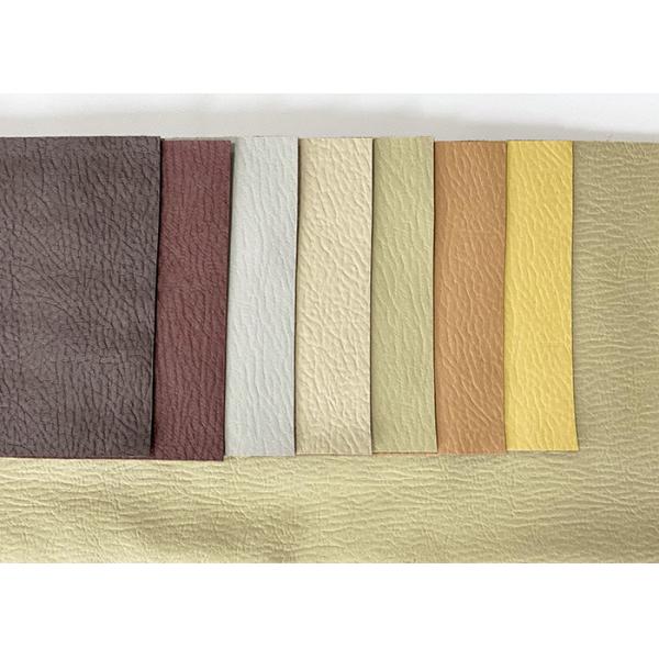 Quality PVC Eco Friendly Upholstery Fabric Faux Leather Anti Mildew for sale