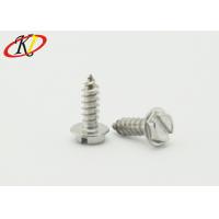 China Stainless Steel Slotted Indented Hex Washer Head Self Tapping Screws for sale
