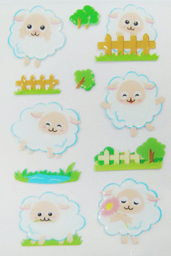 Quality Eco Friendly Custom Puffy Stickers For Kids Self Adhesive OEM & ODM Available for sale