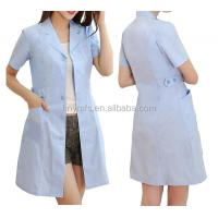 China High Quality Customized Blue Lab Coat Women Nurse Medical Scrub Suit Design factory