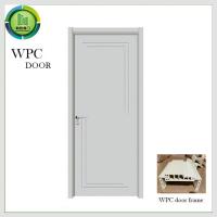 Quality OEM Fire Retardant WPC Plain Door White Flush Moisture Resistance Hotel Use for sale