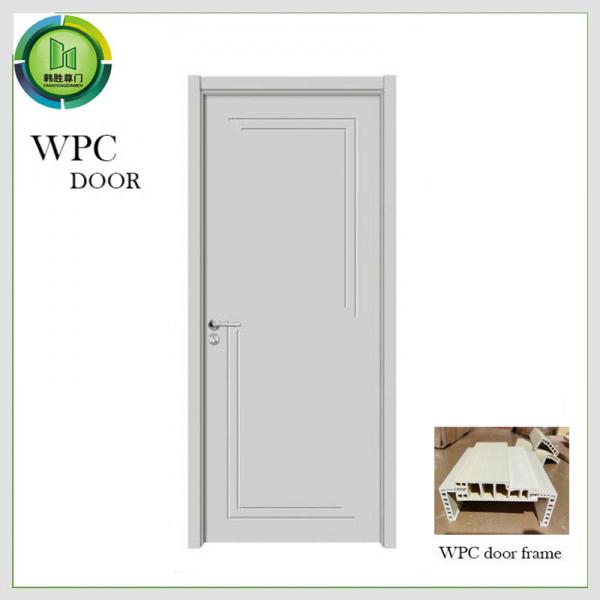 Quality Soundproof Entry WPC Plain Door Water Resistant CE Certified Bedroom Use for sale