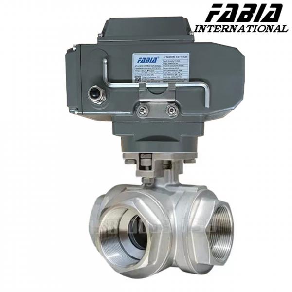 Quality Electric High Pressure 3 Way Ball Valve for sale