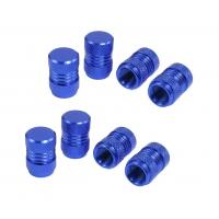 China 7 Mm Thread Car Tyre Valve Stem Caps Covers Royal Blue Easy Installation factory