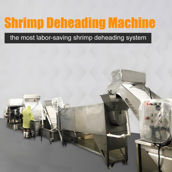 Quality Automatic Shrimp Deheading Machine 11.7KW Stainless Steel 304 Material for sale