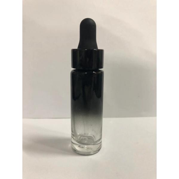Quality 20ml Essential Oil Bottles Glass Dropper Bottles With Black Rubber Head Gradient for sale