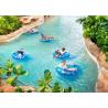 China Large Rafting Lazy River Water Park / Wild Mountain Water Park PLC Control factory
