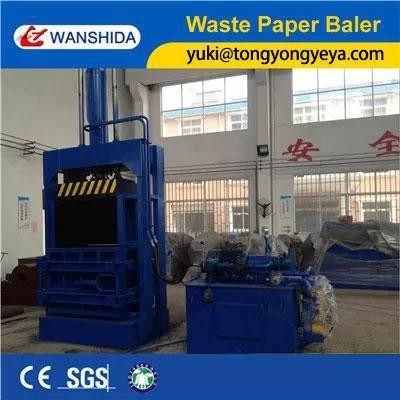 Quality Height 1200mm Vertical Baler Machine 15kW Vertical Bale Press For Waste Papers for sale
