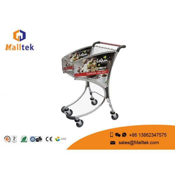 Quality Silver Airport Luggage Trolley Airport Baggage Trolley High Strength Aluminum Alloy for sale