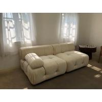 China Upholstered Velvet 90cm Length Living Room Sofa Set High Density Foam for sale