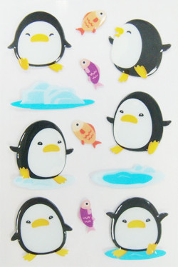 Quality 3D Dimensional Japanese Cartoon Stickers , Childrens Diy Puffy Stickers Colorful for sale