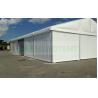 China Wall Heights 3-6 Meter Outdoor Warehouse Tents , Temporary Storage Tent Frame Constructions factory
