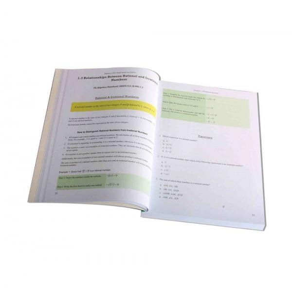 Quality 250 Pages Paperback Book Printing Service Offset Paper Customized Size for sale
