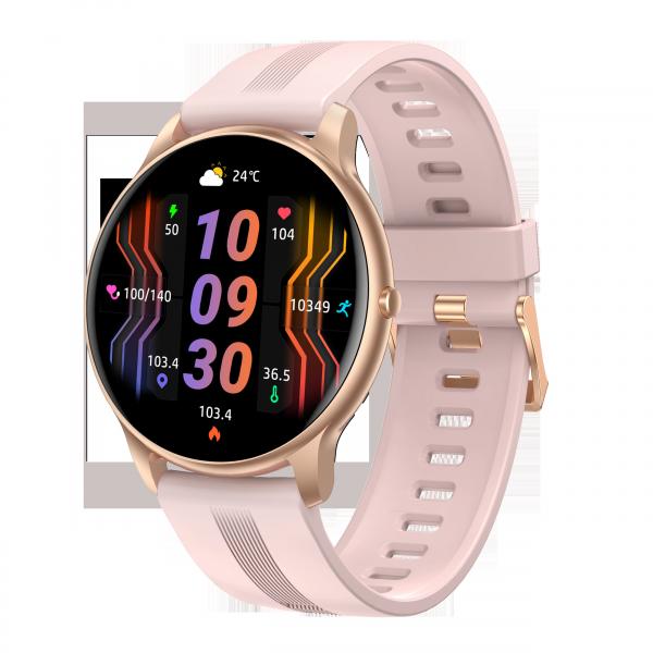 Quality Silicone Strap TFT LCD Smart Watch 1.32 Inch One Button Type Fitness Tracker Smart Watches for sale