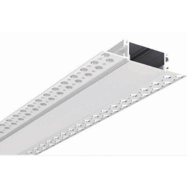Quality 48x19mm Plaster Recessed Aluminum LED Profile for Architectural lighting for sale