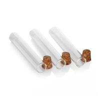 China Clear Wooden Lid Glass Jars Glass Pre Roll Tubes Childproof Borosilicate Glass Test Tube factory