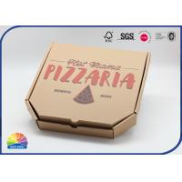 China Custom Printed Kraft Paper Pizza Box Food Grade Corrugated Material factory