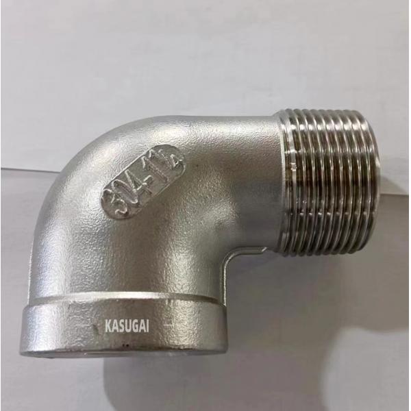 Quality 304 Stainless Steel Cast Fittings Threaded 90 Degree Elbow MSS SP-114 CL150 for sale