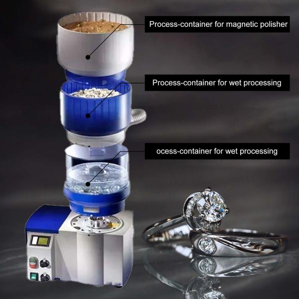 Quality 3 In 1 Jewelry Polishing Machine Multi Function Benchtop Jewelry Polisher for sale