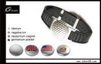 China Personalized Energy Silicone Bracelet With Ball Marker For Sports factory