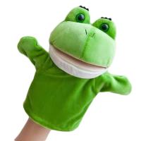 China 20cm Frog Mouth Hand Stuffed Animal Puppets Doll Glove Plush Toy factory